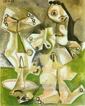 裸の男女 1965 パブロ・ピカソ Oil Paintings
